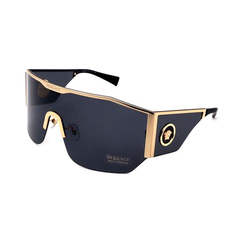 versace shielded oversized sunglasses